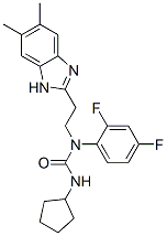 606091-58-1,Urea, N-cyclopentyl-N-(2,4-difluorophenyl)-N-[2-(5,6-dimethyl-1H-benzimidazol-2-yl)ethyl]- (9CI)