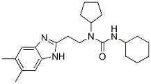 606091-59-2,Urea, N-cyclohexyl-N-cyclopentyl-N-[2-(5,6-dimethyl-1H-benzimidazol-2-yl)ethyl]- (9CI)