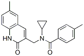 606095-17-4,Benzamide, N-cyclopropyl-N-[(1,2-dihydro-6-methyl-2-oxo-3-quinolinyl)methyl]-4-methyl- (9CI)