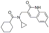 606095-20-9,Cyclohexanecarboxamide, N-cyclopropyl-N-[(1,2-dihydro-6-methyl-2-oxo-3-quinolinyl)methyl]- (9CI)