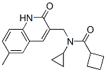 606095-22-1,Cyclobutanecarboxamide, N-cyclopropyl-N-[(1,2-dihydro-6-methyl-2-oxo-3-quinolinyl)methyl]- (9CI)