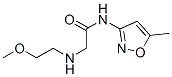606096-26-8,Acetamide, 2-[(2-methoxyethyl)amino]-N-(5-methyl-3-isoxazolyl)- (9CI)