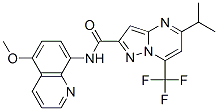 606096-58-6,Pyrazolo[1,5-a]pyrimidine-2-carboxamide, N-(5-methoxy-8-quinolinyl)-5-(1-methylethyl)-7-(trifluoromethyl)- (9CI)