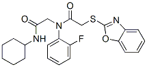 606098-42-4,Acetamide, 2-(2-benzoxazolylthio)-N-[2-(cyclohexylamino)-2-oxoethyl]-N-(2-fluorophenyl)- (9CI)
