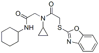 606098-44-6,Acetamide, 2-(2-benzoxazolylthio)-N-[2-(cyclohexylamino)-2-oxoethyl]-N-cyclopropyl- (9CI)