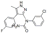606102-08-3,Urea, N-(3-chlorophenyl)-N-[4-(4-fluorophenyl)-5-methyl-1H-pyrazol-3-yl]- (9CI)