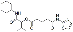 606102-70-9,Pentanoic acid, 5-oxo-5-(2-thiazolylamino)-, 1-[(cyclohexylamino)carbonyl]-2-methylpropyl ester (9CI)