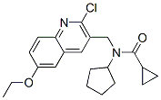 606103-28-0,Cyclopropanecarboxamide, N-[(2-chloro-6-ethoxy-3-quinolinyl)methyl]-N-cyclopentyl- (9CI)