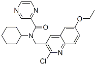 606103-42-8,Pyrazinecarboxamide, N-[(2-chloro-6-ethoxy-3-quinolinyl)methyl]-N-cyclohexyl- (9CI)