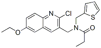 606103-72-4,Propanamide, N-[(2-chloro-6-ethoxy-3-quinolinyl)methyl]-N-(2-thienylmethyl)- (9CI)