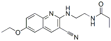 606105-75-3,Propanamide, N-[2-[(3-cyano-6-ethoxy-2-quinolinyl)amino]ethyl]- (9CI)