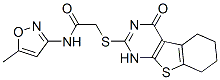 606106-13-2,Acetamide, 2-[(1,4,5,6,7,8-hexahydro-4-oxo[1]benzothieno[2,3-d]pyrimidin-2-yl)thio]-N-(5-methyl-3-isoxazolyl)- (9CI)
