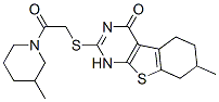 606106-60-9,Piperidine, 1-[[(1,4,5,6,7,8-hexahydro-7-methyl-4-oxo[1]benzothieno[2,3-d]pyrimidin-2-yl)thio]acetyl]-3-methyl- (9CI)