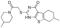 606106-61-0,Piperidine, 1-[[(1,4,5,6,7,8-hexahydro-7-methyl-4-oxo[1]benzothieno[2,3-d]pyrimidin-2-yl)thio]acetyl]-4-methyl- (9CI)