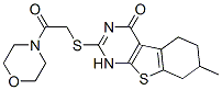 606106-63-2,Morpholine, 4-[[(1,4,5,6,7,8-hexahydro-7-methyl-4-oxo[1]benzothieno[2,3-d]pyrimidin-2-yl)thio]acetyl]- (9CI)
