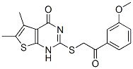 606107-47-5,Thieno[2,3-d]pyrimidin-4(1H)-one, 2-[[2-(3-methoxyphenyl)-2-oxoethyl]thio]-5,6-dimethyl- (9CI)