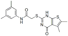 606107-84-0,Acetamide, 2-[(1,4-dihydro-5,6-dimethyl-4-oxothieno[2,3-d]pyrimidin-2-yl)thio]-N-(3,5-dimethylphenyl)- (9CI)