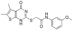 606107-90-8,Acetamide, 2-[(1,4-dihydro-5,6-dimethyl-4-oxothieno[2,3-d]pyrimidin-2-yl)thio]-N-(3-methoxyphenyl)- (9CI)