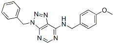 606108-04-7,3H-1,2,3-Triazolo[4,5-d]pyrimidin-7-amine, N-[(4-methoxyphenyl)methyl]-3-(phenylmethyl)- (9CI)