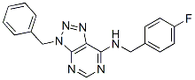 606108-14-9,3H-1,2,3-Triazolo[4,5-d]pyrimidin-7-amine, N-[(4-fluorophenyl)methyl]-3-(phenylmethyl)- (9CI)