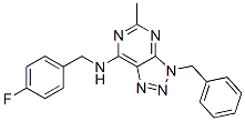 606108-19-4,3H-1,2,3-Triazolo[4,5-d]pyrimidin-7-amine, N-[(4-fluorophenyl)methyl]-5-methyl-3-(phenylmethyl)- (9CI)