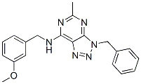 606108-35-4,3H-1,2,3-Triazolo[4,5-d]pyrimidin-7-amine, N-[(3-methoxyphenyl)methyl]-5-methyl-3-(phenylmethyl)- (9CI)