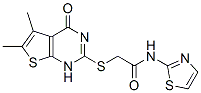 606108-60-5,Acetamide, 2-[(1,4-dihydro-5,6-dimethyl-4-oxothieno[2,3-d]pyrimidin-2-yl)thio]-N-2-thiazolyl- (9CI)
