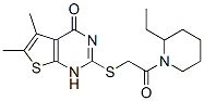 606108-68-3,Piperidine, 1-[[(1,4-dihydro-5,6-dimethyl-4-oxothieno[2,3-d]pyrimidin-2-yl)thio]acetyl]-2-ethyl- (9CI)