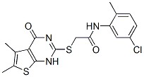 606108-72-9,Acetamide, N-(5-chloro-2-methylphenyl)-2-[(1,4-dihydro-5,6-dimethyl-4-oxothieno[2,3-d]pyrimidin-2-yl)thio]- (9CI)