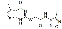 606108-82-1,Acetamide, 2-[(1,4-dihydro-5,6-dimethyl-4-oxothieno[2,3-d]pyrimidin-2-yl)thio]-N-(4-methyl-1,2,5-oxadiazol-3-yl)- (9CI)