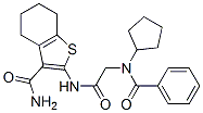 606108-88-7,Benzo[b]thiophene-3-carboxamide, 2-[[(benzoylcyclopentylamino)acetyl]amino]-4,5,6,7-tetrahydro- (9CI)