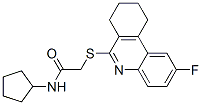 606108-93-4,Acetamide, N-cyclopentyl-2-[(2-fluoro-7,8,9,10-tetrahydro-6-phenanthridinyl)thio]- (9CI)
