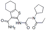 606109-00-6,Benzo[b]thiophene-3-carboxamide, 2-[[[cyclopentyl(1-oxopropyl)amino]acetyl]amino]-4,5,6,7-tetrahydro- (9CI)
