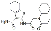 606109-02-8,Benzo[b]thiophene-3-carboxamide, 2-[[[cyclohexyl(1-oxopropyl)amino]acetyl]amino]-4,5,6,7-tetrahydro- (9CI)