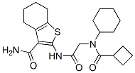 606109-59-5,Benzo[b]thiophene-3-carboxamide, 2-[[[(cyclobutylcarbonyl)cyclohexylamino]acetyl]amino]-4,5,6,7-tetrahydro- (9CI)