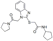 606109-61-9,Acetamide, N-cyclopentyl-2-[[1-[2-oxo-2-(1-pyrrolidinyl)ethyl]-1H-benzimidazol-2-yl]thio]- (9CI)