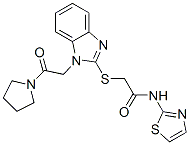 606109-74-4,Acetamide, 2-[[1-[2-oxo-2-(1-pyrrolidinyl)ethyl]-1H-benzimidazol-2-yl]thio]-N-2-thiazolyl- (9CI)