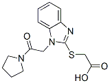 606109-80-2,Acetic acid, [[1-[2-oxo-2-(1-pyrrolidinyl)ethyl]-1H-benzimidazol-2-yl]thio]- (9CI)