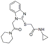 606109-92-6,Acetamide, N-cyclopropyl-2-[[1-[2-oxo-2-(1-piperidinyl)ethyl]-1H-benzimidazol-2-yl]thio]- (9CI)