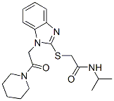 606109-94-8,Acetamide, N-(1-methylethyl)-2-[[1-[2-oxo-2-(1-piperidinyl)ethyl]-1H-benzimidazol-2-yl]thio]- (9CI)