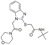 606110-55-8,Acetamide, N-(1,1-dimethylethyl)-2-[[1-[2-(4-morpholinyl)-2-oxoethyl]-1H-benzimidazol-2-yl]thio]- (9CI)
