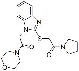 606110-57-0,Morpholine, 4-[[2-[[2-oxo-2-(1-pyrrolidinyl)ethyl]thio]-1H-benzimidazol-1-yl]acetyl]- (9CI)