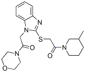 606110-59-2,Morpholine, 4-[[2-[[2-(3-methyl-1-piperidinyl)-2-oxoethyl]thio]-1H-benzimidazol-1-yl]acetyl]- (9CI)