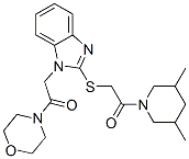 606110-79-6,Morpholine, 4-[[2-[[2-(3,5-dimethyl-1-piperidinyl)-2-oxoethyl]thio]-1H-benzimidazol-1-yl]acetyl]- (9CI)