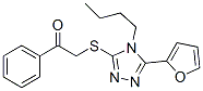 606111-31-3,Ethanone, 2-[[4-butyl-5-(2-furanyl)-4H-1,2,4-triazol-3-yl]thio]-1-phenyl- (9CI)