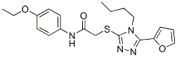 606111-33-5,Acetamide, 2-[[4-butyl-5-(2-furanyl)-4H-1,2,4-triazol-3-yl]thio]-N-(4-ethoxyphenyl)- (9CI)