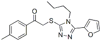 606111-34-6,Ethanone, 2-[[4-butyl-5-(2-furanyl)-4H-1,2,4-triazol-3-yl]thio]-1-(4-methylphenyl)- (9CI)