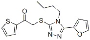 606111-41-5,Ethanone, 2-[[4-butyl-5-(2-furanyl)-4H-1,2,4-triazol-3-yl]thio]-1-(2-thienyl)- (9CI)