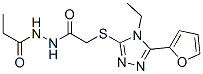 606111-57-3,Propanoic acid, 2-[[[4-ethyl-5-(2-furanyl)-4H-1,2,4-triazol-3-yl]thio]acetyl]hydrazide (9CI)