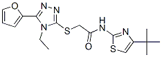 606111-62-0,Acetamide, N-[4-(1,1-dimethylethyl)-2-thiazolyl]-2-[[4-ethyl-5-(2-furanyl)-4H-1,2,4-triazol-3-yl]thio]- (9CI)